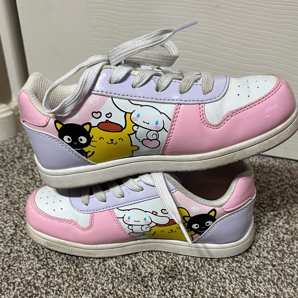 Hello Kitty girls lace up tennis athletic casual kids shoes size 2 - Picture 4 of 8